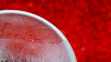 Donmuş kabarcık, kış tatil arka plan,