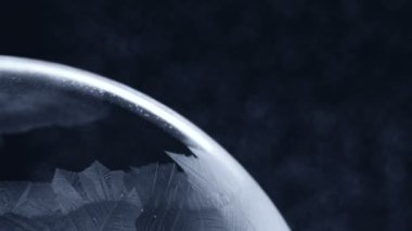 Dondurucu kar desen yakın çekim, kış tatil arka plan,