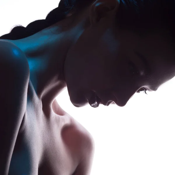 Zarif çıplak kadın moda sanat stüdyo fotoğrafı — Stok fotoğraf