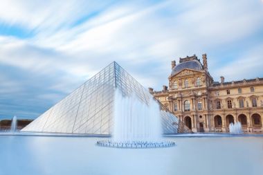 PARIS, FRANCE - September 30, 2017. Louvre museum in Paris France clipart