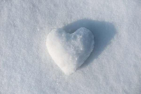 Snow Heart Abstract Concept — Stock Photo, Image