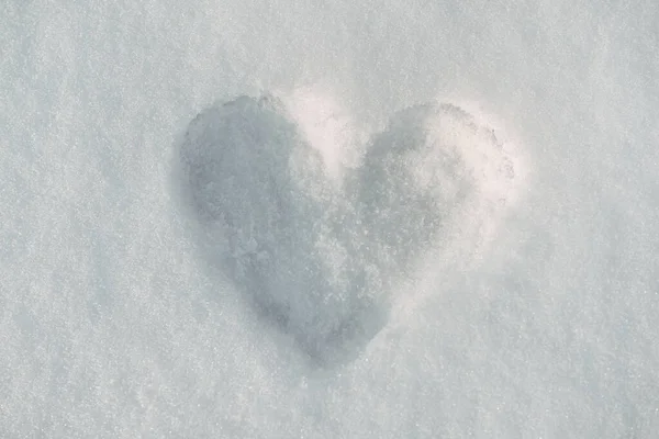 Снігове серце Абстрактна концепція — стокове фото