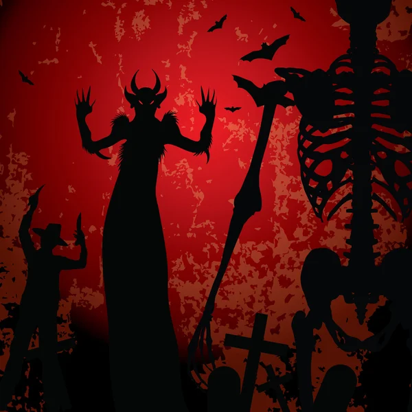 Illustration de fond Halloween — Image vectorielle