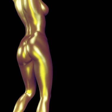 bir kadın vücudu işlenmiş illüstrasyon