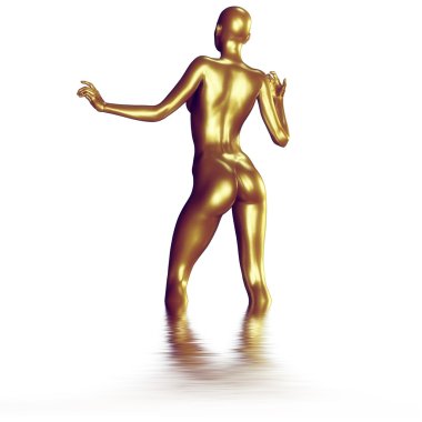 bir kadın vücudu işlenmiş illüstrasyon