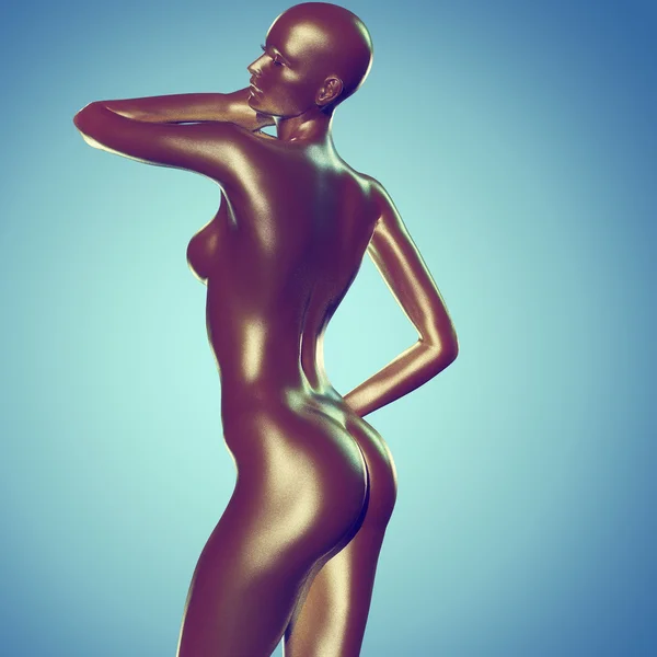 3d renderização do corpo da mulher — Fotografia de Stock
