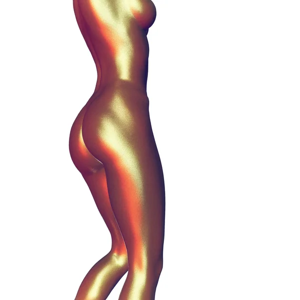 3D-gerenderde afbeelding van een vrouwelijk lichaam — Stockfoto