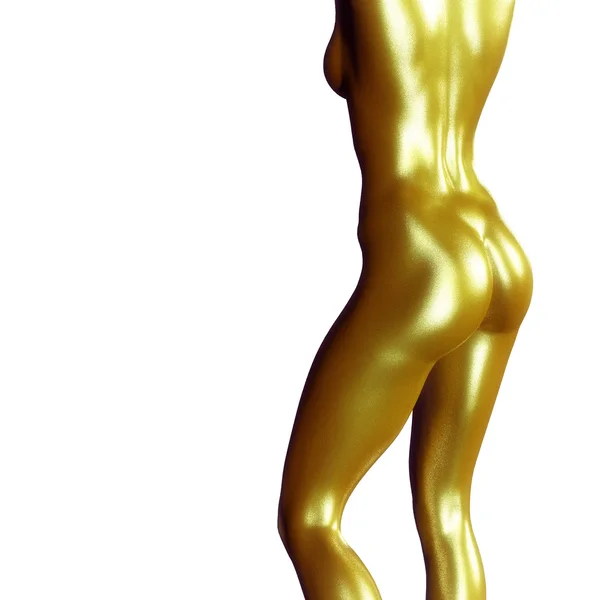 3D utsmält illustration av en kvinnlig kropp — Stockfoto