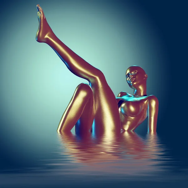 3d render of woman body — Stock Photo, Image