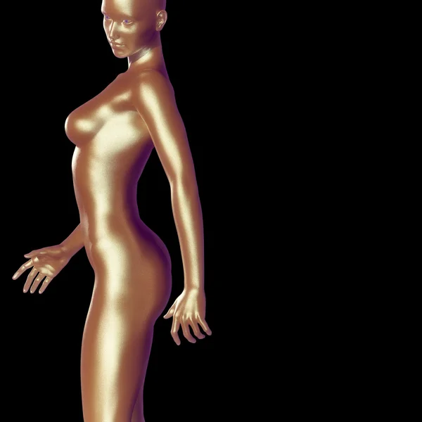 3d renderização do corpo da mulher — Fotografia de Stock