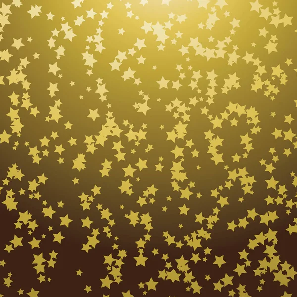 Звёздный фон в золотых цветах — стоковый вектор