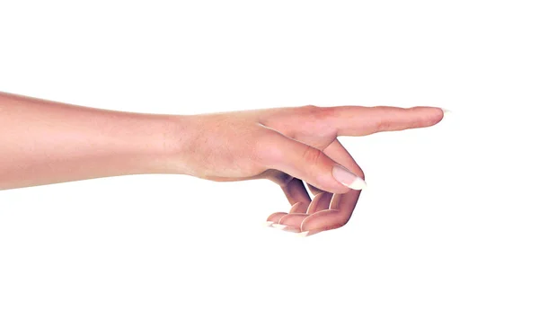 3D render afemale hand isolerad på vit — Stockfoto