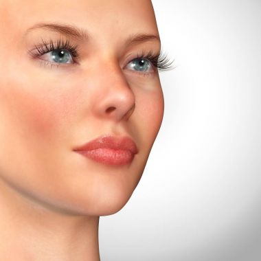 3D illüstrasyon kadın Güzellik Portresi