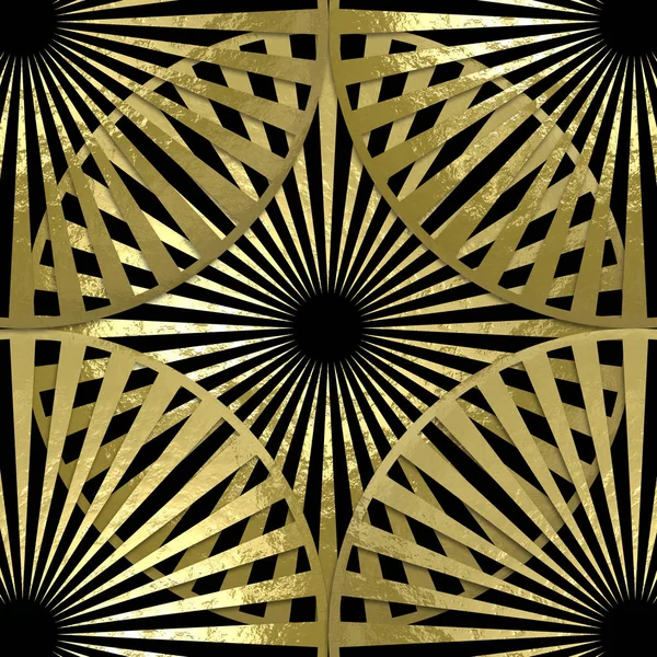 Zlatý kruhový design abstraktní pozadí — Stock fotografie