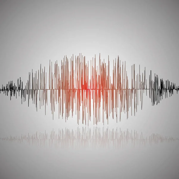 Ses dalgası arka plan illüstrasyon — Stok Vektör