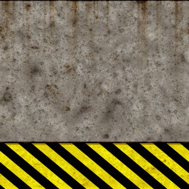Grunge metal sorunsuz arka plan siyah ve sarı uyarı s