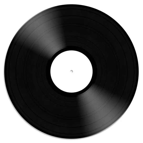 Illustration vinyle noir isolé sur fond blanc — Photo