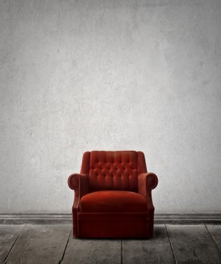 armchairin boş bir oda