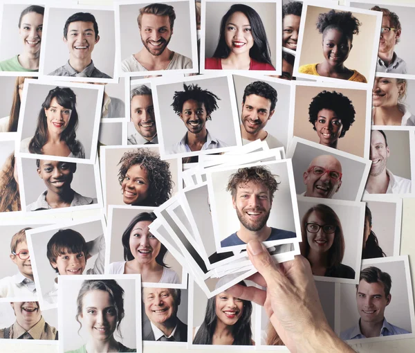 Retratos de diferentes personas — Foto de Stock