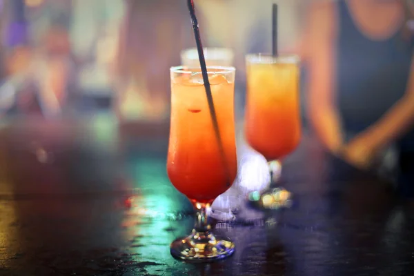 Three colorful coctails — Stock Photo, Image