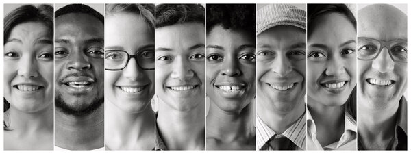 Black and white happiness