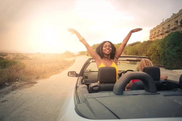 Fahrt mit dem Cabrio — Stockfoto