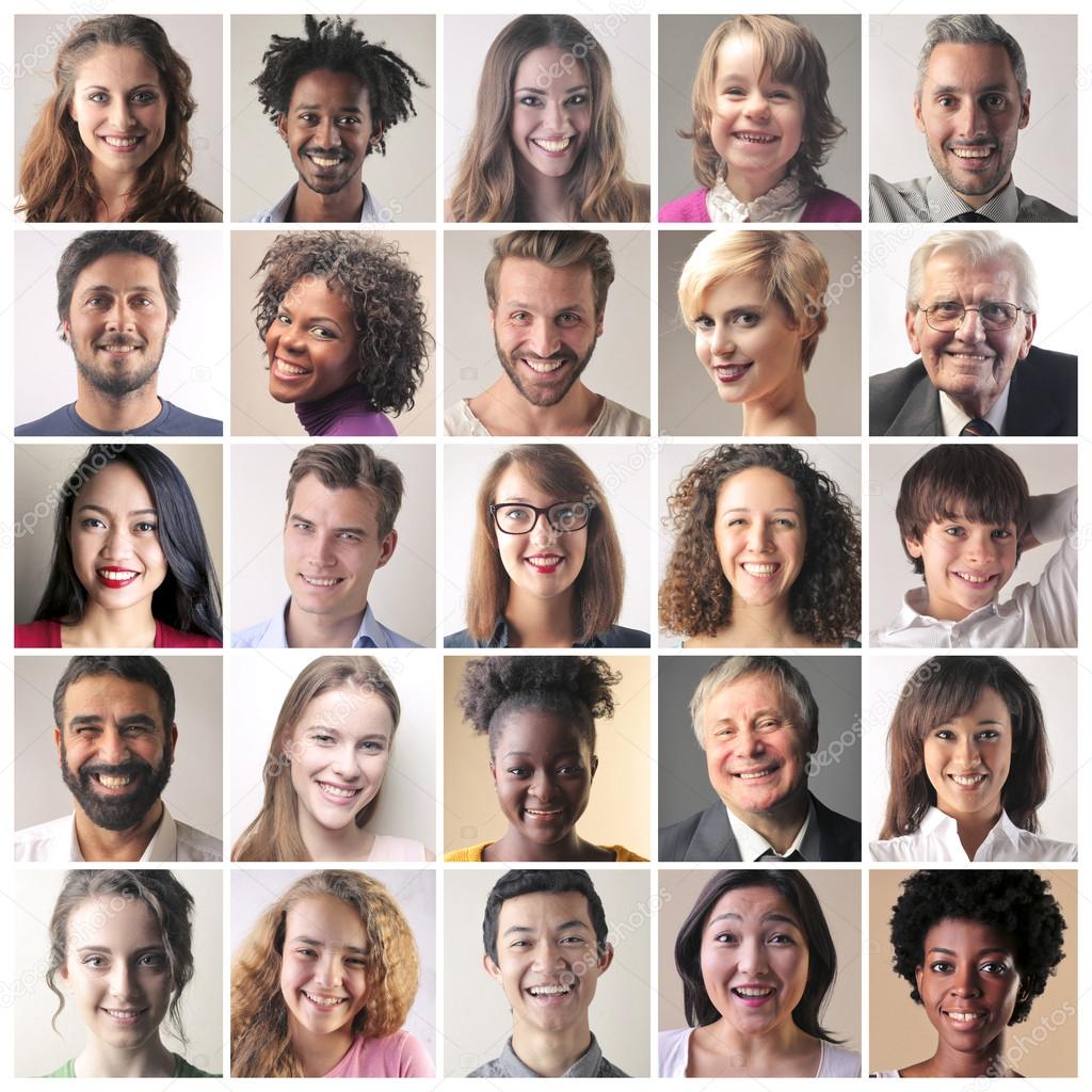 We are all different but we have something in common Stock Photo by