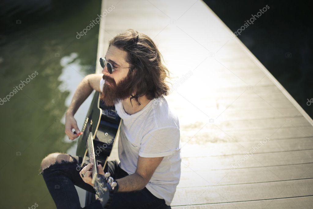 man on the pier