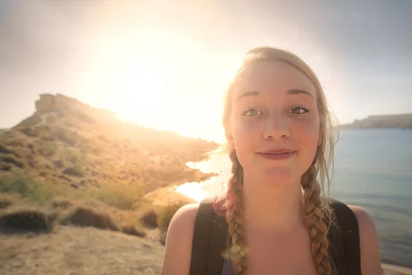 Girl in the nature — Stock Photo, Image