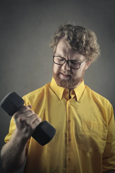 No soy muy fuerte. — Foto de Stock