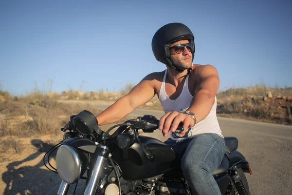 Man on the motorcycle — Stock Photo, Image