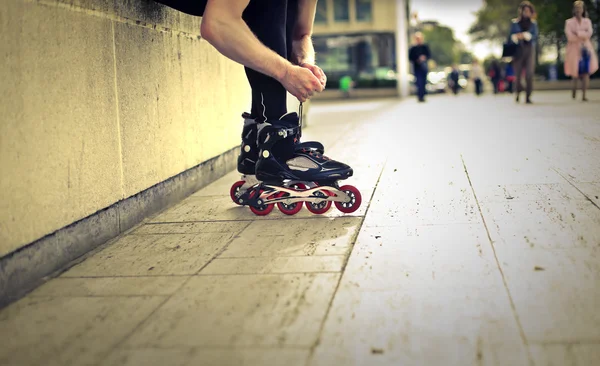 Patinagem na cidade — Fotografia de Stock