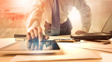 İşadamı dağınık Danışma