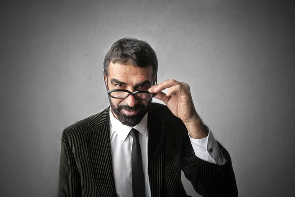 Businessman with glasses — Stock Photo, Image