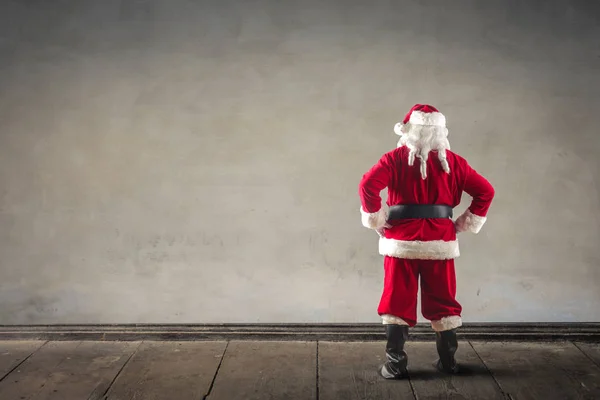 Babbo Natale da dietro — Foto Stock