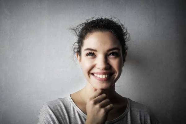 The cheerful girl — Stock Photo, Image