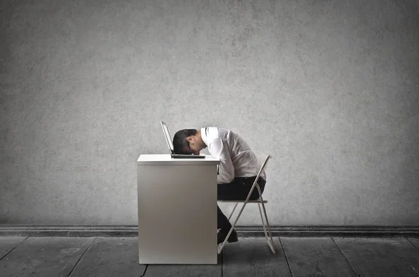 El hombre de negocios dormido — Foto de Stock