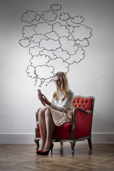 Joven mujer de negocios — Foto de Stock