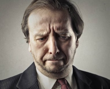 Endişeli olma işadamı