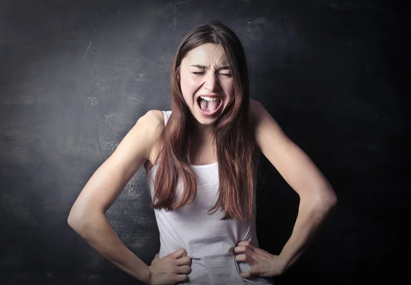 Mujer con dolor — Foto de Stock