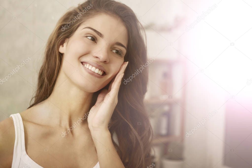 Healthy smiling woman 