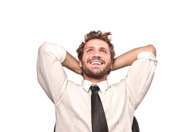 Memnun bir işadamı 