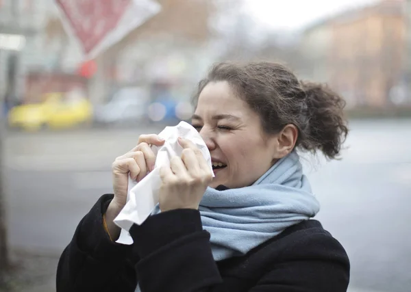 De zieke vrouw — Stockfoto