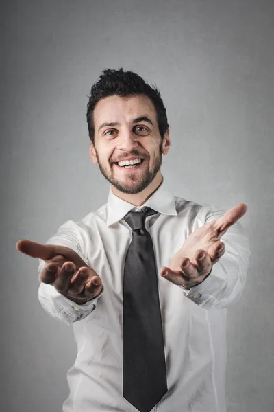 Empresário sendo grato — Fotografia de Stock