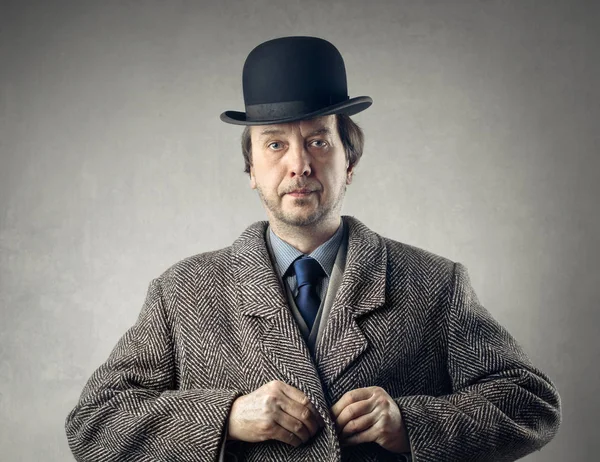 Hombre elegante en sombrero —  Fotos de Stock