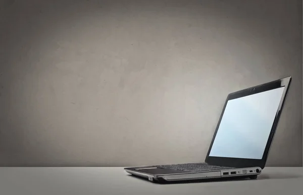 Picture of laptop with blue screen — Stock Photo, Image