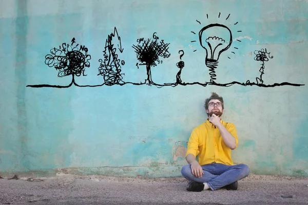 Man having an idea — Stock Photo, Image