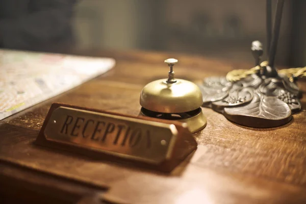 Detail Bell Hotel Reception — Stock Photo, Image