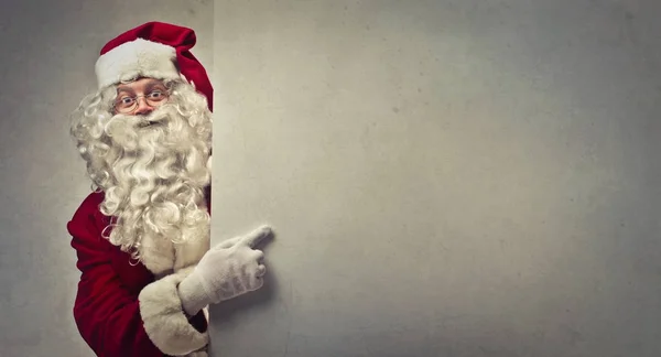 Portret Van Een Gelukkig Santa Claus Wijzen — Stockfoto