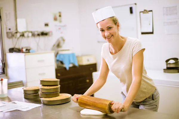 Pâtisserie Fille Travail — Photo